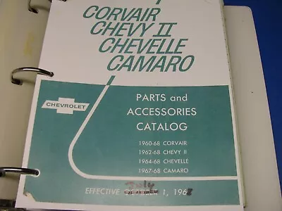 1967-1968 Camaro Chevelle Parts Catalog Book Original GM • $79.95