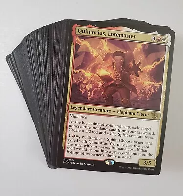 MTG Commander Quintorius Loremaster Custom 100 Card EDH Deck With Rares • $19.99