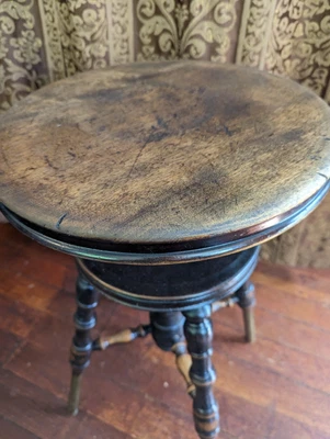 $37.78 • Buy Antique Swivel Piano Stool