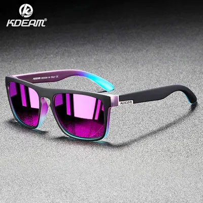 $21.99 • Buy KDEAM Square Sports Polarised Sunglasses Mens Womens Outdoor Driving Glasses