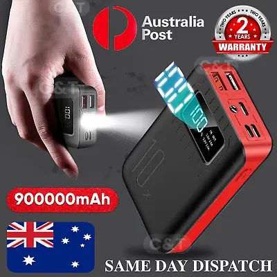 $26.99 • Buy Portable 900000mAh Power Bank Mini USB Backup Battery Charger For Mobile Phone