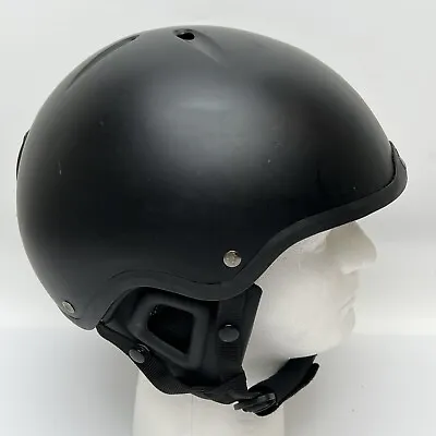 K2 Sports Clutch Ski Snowboard Helmet LARGE Black With Black Straps 59-61 Cm • $30