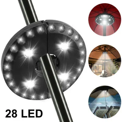 $19.90 • Buy Portable Umbrella Light 28 LED Lights Outdoor Detachable Disc Hanging Light