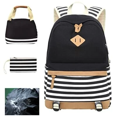 $32 • Buy  School Backpack For Teen Girls Bookbags Set With USB Charging Port + Rain 