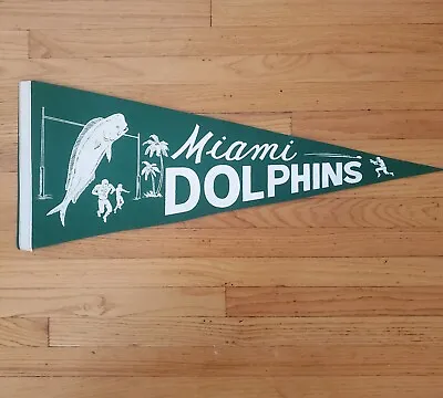 Vintage 1960s 1966 Inaugural Season Miami Dolphins NFL Pennant SUPER RARE NICE • $499.95