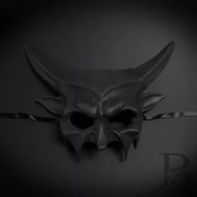 Devil Demon Masquerade Mask Men Black Mask • $40.50