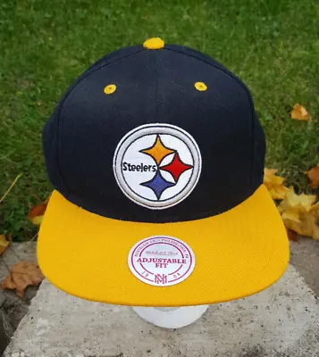 Vintage Mitchell & Ness Pittsburgh Steelers Snapback Hat Cap Adult One Size NEW • $13.99