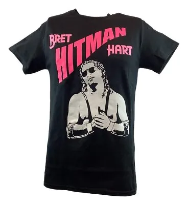 The Hitman Bret Hart White Pose Mens T-shirt • $27.99