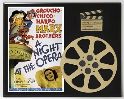 Marx Brothers A Night At The Opera   Reproduction Hollywood Movie Reel Display • $89.95