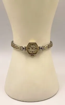 $899.99 • Buy Vintage 14k Yellow Gold BULOVA Diamond  Lady's Watch #1