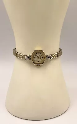 $899.99 • Buy Vintage 14k Yellow Gold BULOVA Diamond  Lady's Watch #1