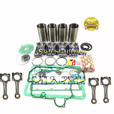 $898 • Buy V3300DI Engine Rebuild Kit Connecting Rod Piston Fits Excavator Loader Tractor