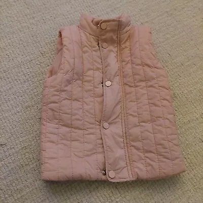 Baby Girls Pink Gilet 12-18 Months • £1