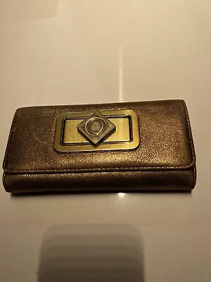 Oroton Gold Mesh Leather Purse • $40