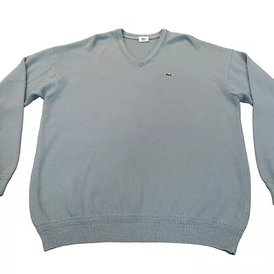 Lacoste Vintage Wool Blend Sweater (Light Blue) Size XXXL / FR 8 • £29.99