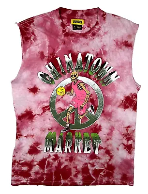 Chinatown Market Tie Dye Sleeveless Basketball Shirt Men M Lithuania Smiley • $39.98