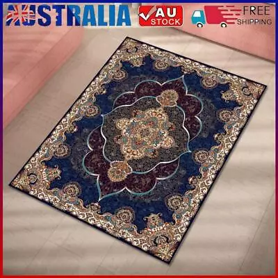 Persian Prayer Mat Non-Slip Vintage Carpet Washable Rectangular For Muslim Decor • $9.94