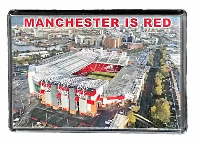 Manchester Is Red Magnet Old Trafford Stadium Man Utd Football Souvenir • £5