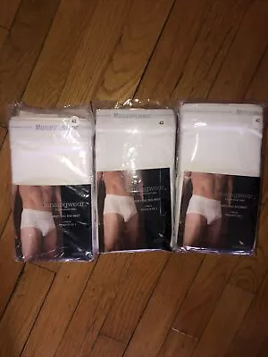 Munsingwear Men’s Full Rise Brief  (3)3 Pk Kangaroo Pouch 100 % Cotton Size 42 • $119