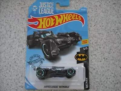 2019 Hot Wheels Die Cast Hw Batman Justice League Batmobile Car 66 Black • $7.99