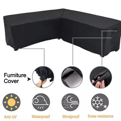 $66.92 • Buy Dustproof Anti UV Practical Outdoor Garden Sofa Furniture Cover Couch V Shaped.
