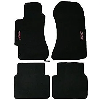 2002-07 Subaru Impreza WRX STI Custom Carpet Floor Mats Black SCI440B202 NEW OEM • $118.99