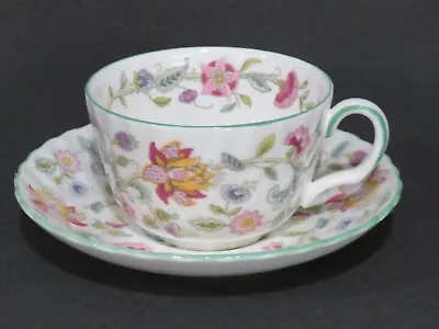 Minton Haddon Hall Green Rim Cup & Saucer • $13