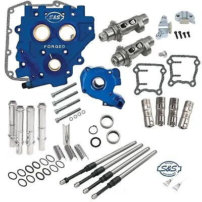 S&S 585C Easy Start Chain Drive Cam Chest Pushrods Oil Pump Plate Kit Harley TC • $2276.96