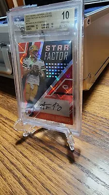 2017 Star Factor Aaron Rodgers Unparalleled Red Auto Beckett Pristine 10 • $399