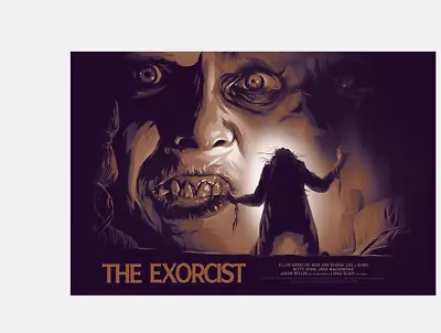 The Exorcist Horror Movie Malone Brown Variant Poster Giclee Print 24x16 Mondo • $103.99
