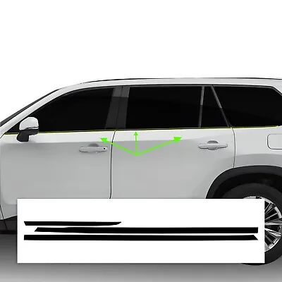 Fits Grand Highlander 2024+ Side Window Chrome Delete Decal Blackout Vinyl Trim • $49.99