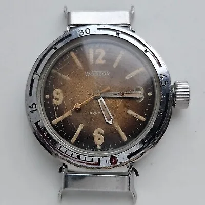 Soviet Military Vostok 2209 Amphibian Diver Watch 18 Jewels Amphibian Eared USSR • $149
