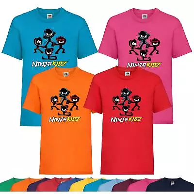 £4.99 • Buy Kids Team Boys Girls Ninja Kidz Tv Gaming T-Shirt Childrens Funny Gift Tee Top