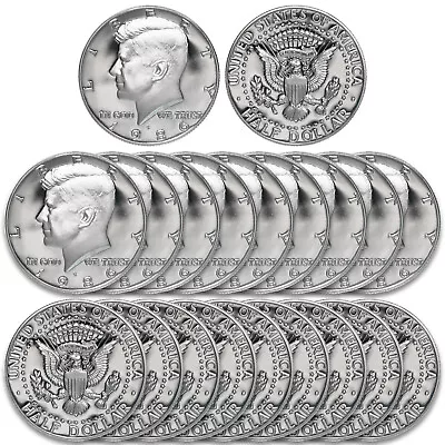 $109.95 • Buy 1986 S Kennedy Half Dollar Roll Gem Deep Cameo CN-Clad Proof 20 US Coins