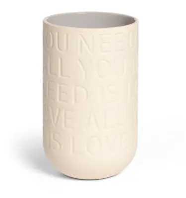 Kähler Love Song Vase Chalk-White Demark Ceramic Vase • $49.95