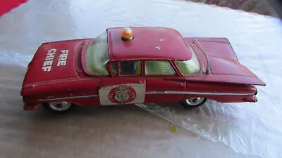 Vintage Corgi Toys Red Chevrolet Impala  Fire Chief  Great Britain Made • $18