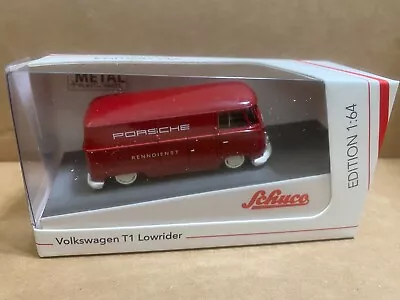 1/64 Schuco Volkswagen Vw T1 Lowrider Porsche Renndienst Red • $16.99