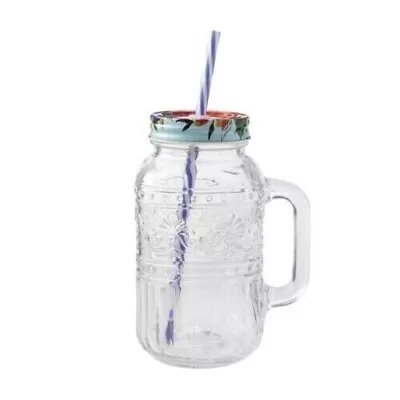 The Pioneer Woman Cassie 32-Fluid-Ounce Mason Jar Tumbler Clear • $7.17