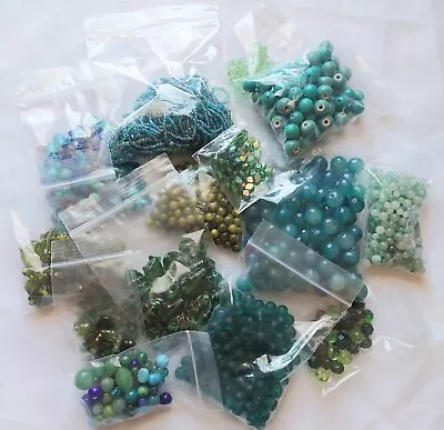 Czech Mixed All Glass Loose Bead Lot Jewelry Making Supplies Over 1lb 15 Bags  • $3.77