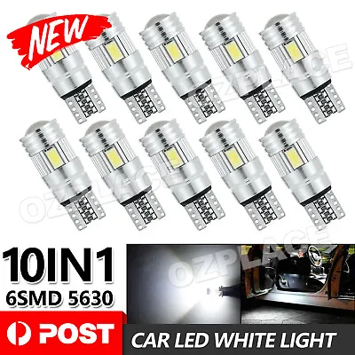 T10 LED Car Side Wedge Parker Light Bulbs 6000K Super Bright White 168 194 2825 • $7.95