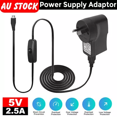 Dc 5v 3a/2.5a Power Supply Adapter Micro Usb Charger For Raspberry Pi 3 B B+ 88 • $13.85