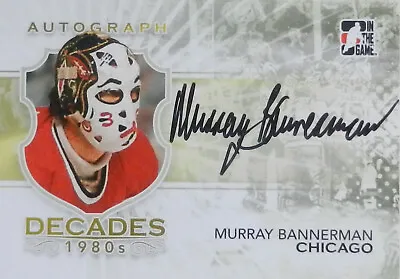 10-11 Itg Decades 1980s Base Murray Bannerman Chicago Blackhawks Autograph Auto • $21.70