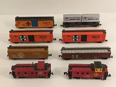 N Scale A.T.&S.F./Santa Fe 6 Freight Cars 2 Cabooses See Details • $15