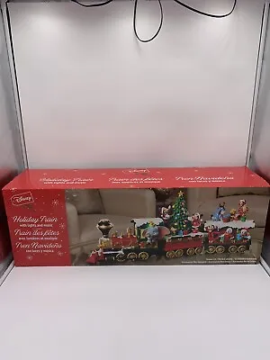 Disney 3 Piece MICKEY MOUSE Holiday Christmas Train W/Lights & Music Costco NEW • $129.99