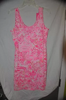 Lilly Pulitzer Newberri  Tank Sun Dress Size  Small NEW Pink White Floral • $59.99