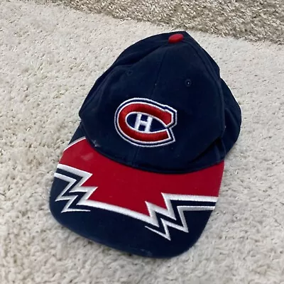 Twins Enterprise Montreal Canadiens Hat Strapback Red Blue White Shockwave Youth • $20.77