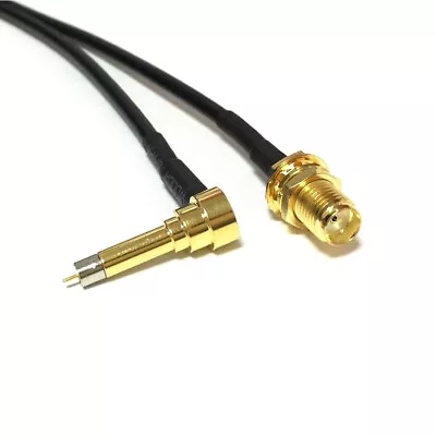 3G Modem Cable MS156 Right Angle To SMA Female Jack Pigtail Adapter RG174 20cm • $3.59