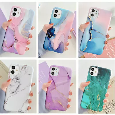 $9.99 • Buy Slim Cute Marble Soft Case Cover IPhone 12 Pro Max 11Pro Max XR 7 8 Plus SE 2020