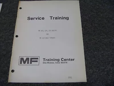 Massey Ferguson MF 220 224 228 Bale & MF 212 Bale Thrower Service Repair Manual • $139.30