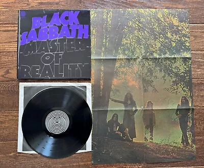 Black Sabbath  Master Of Reality  LP UK Original Vertigo Swirl  With Rare Poster • $700